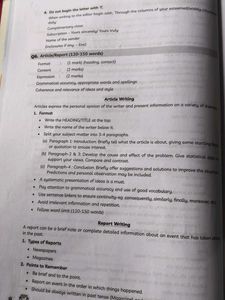 Class 12 English Question Bank