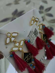 Voylla Long Tassel Earrings Truck Art Halcut
