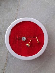Beautiful New White Stone Studs