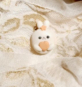 Bunny Clay Charm