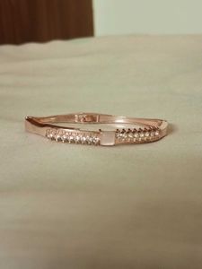 Rose Gold Crystal Bangle Bracelet