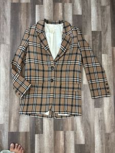 H&amp;M Plaid Blazer