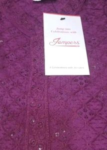 Maroon Embroidered Kurta Set