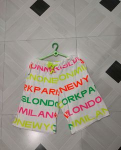 Trendy City Print Shorts