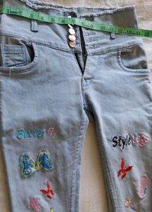 Women High Waist Skkiny Jeans