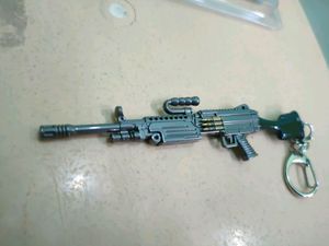 Metallic Gun Keyring