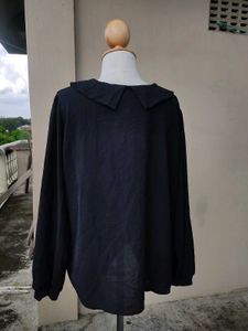 Oversized Peter Pan Collar Blouse Bust 42 To 46