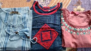 Combos Of 3 Kurtis