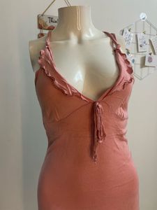 Pink Midi Slip Dress