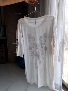 Cute White Straight Fit Dress