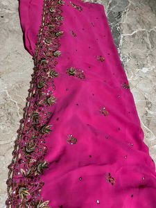 Elegant Pink Saree