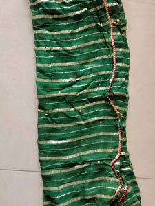 Green Striped Dupatta
