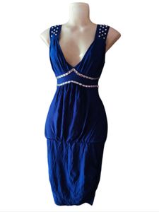 Blue Beaded Dress 👗👠😍