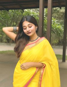 New Georgette Saree with Embroidery Blouse 💫