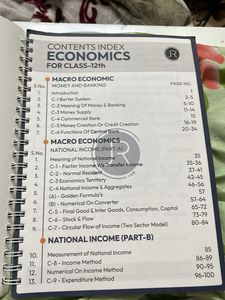Economics Notes Class 12 By Jr