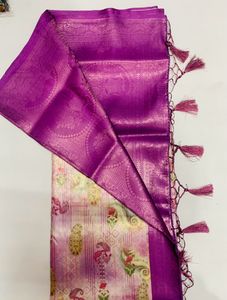 Art Silk Printed Wit Jari Border