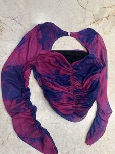 Tie-dye Long Sleeve Top