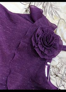 Ruffle purple 💜 heavy gown