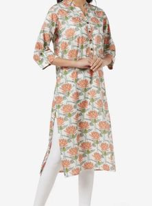 Floral Print Kurta