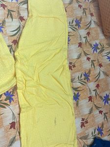 Yellow Embroidered Kurta Set