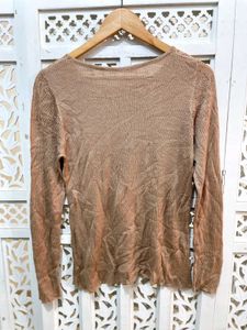 Brown Knit Sweater C