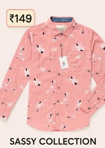 Stylish Pink Printed Shirt