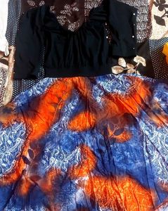 Black &amp; Patterned One Piece