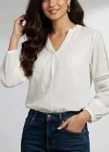 Brand New Zudio Top with Tag - Off White🤍✨