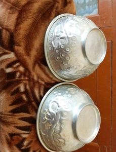 Combo of 4 tote bag used alluminium container n