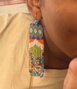 Beaded Fringe Earrings