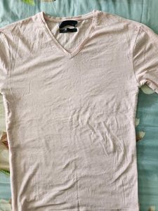 Pink V-Neck T-Shirt