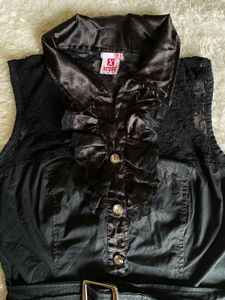 Y2K Xceso Black Sleeveless Top