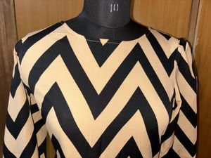 Zig Zag Print Dress