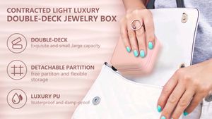 BLACK Jewellery Organiser Box For Women, Portable