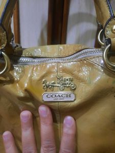 Coach Madison Patent Leather Satchel