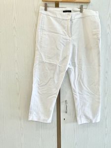 White Cropped Pants