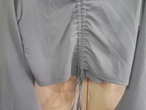 Grey Knot Top