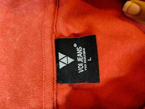 Voi Jeans Red Casual Tshirt