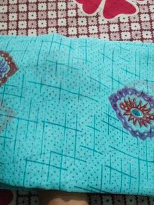 BLUE PRINTED SAREE