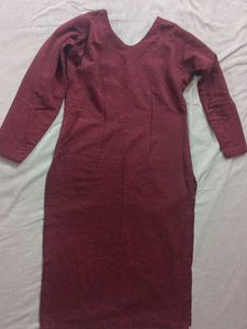 Elegant  kashmiri warm Maroon Embroidered pajami S