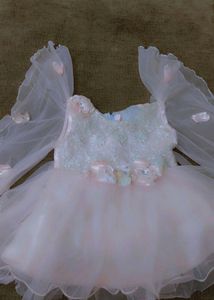Pink Colour Frock For Baby Girl