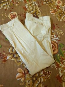 Cream Pant For Lady