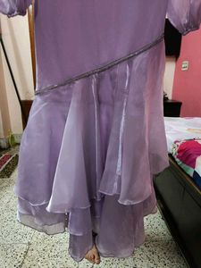 Lilac Chiffon Party Dress