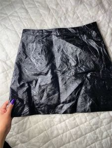 Glossy Leather Gothic Skirt