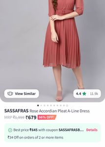 A-line Red Dress