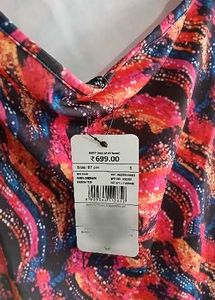 ✨️Abstract Print Fancy Dress For Girls 👌