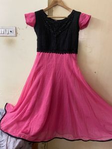 Pink & Black Dress