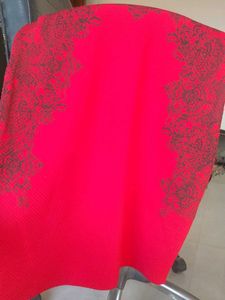 Red &amp; Black Patterned Dress