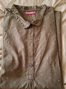 Vintage Style Brown Blouse