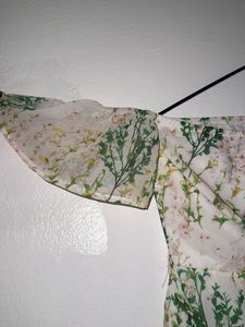 White Off shoulder Beach Wear.